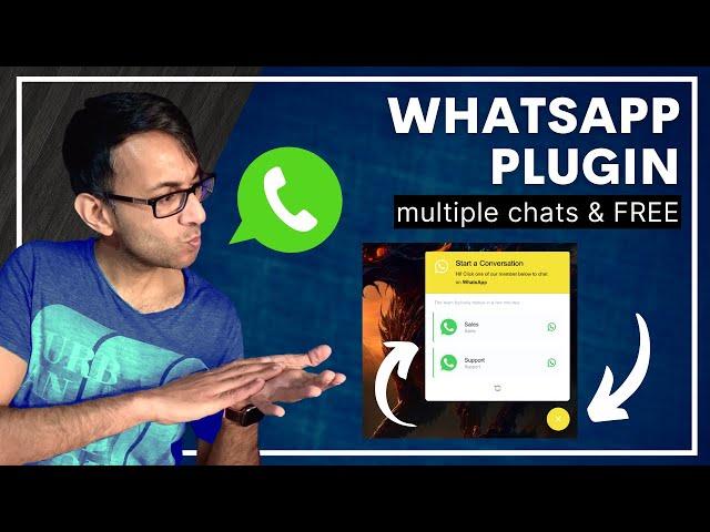 How to add Multiple WhatsApp Chat to Wordpress for Free - WP Chat App - Free Plugin 2023 #whatsapp