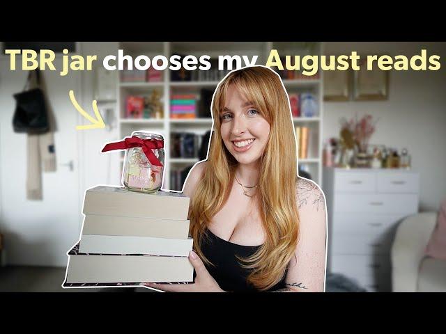 TBR prompt jar chooses my August reads! 🫙 August TBR