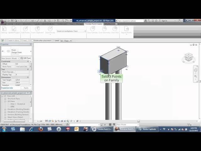 Trimble Point Creator for CAD and Revit - Points over Revit Family Objects