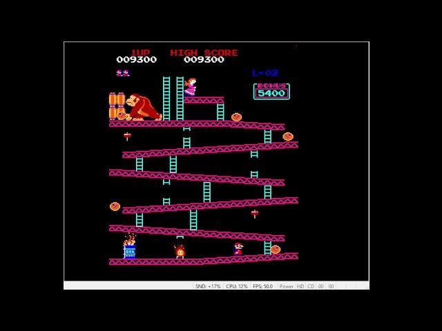 Amiga, Emulated, Donkey Kong 500, 11500 points