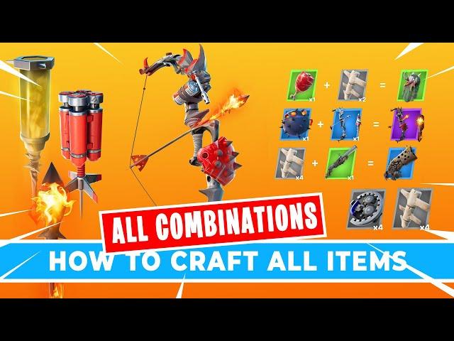 How to Craft every Bow + ALL RECIPES  (Shockwave, Explosive, Flame, Stink)
