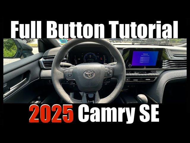 2025 Toyota Camry SE: Features & Controls Explained