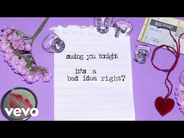 Olivia Rodrigo - bad idea right? (Official Lyric Video)