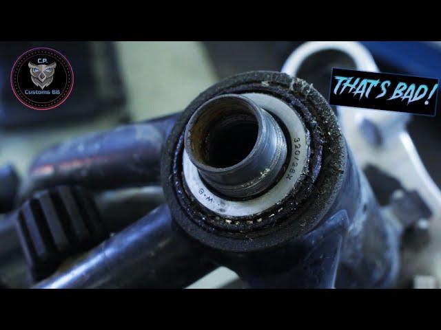 BMW  K100 Cafe Racer Build - Steering problems - C.P. Customs #10