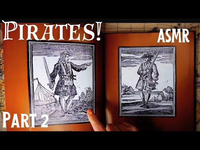 ASMR | Pirates! Part 2 - Whispered History Reading from this Illustrated Vintage Seafarers Book