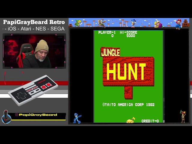 Old School Retro Arcade Game Jungle Hunt Gameplay Review