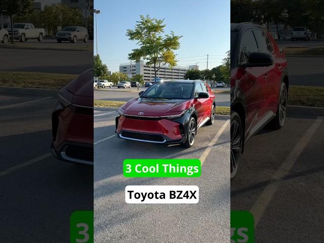 3 Cool Features 2024 Toyota bZ4X XLE Full Electric SUV #automobile #carreview #carbuying