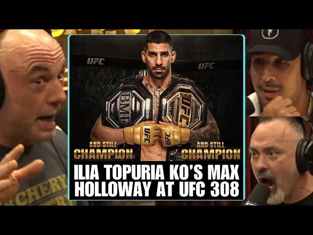 Joe Rogans Reaction To Max Holloway Getting Knocked Out By Ilia Topuria | Joe Rogan