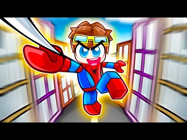 Becoming SPIDERMAN in Roblox Grappler Swing!