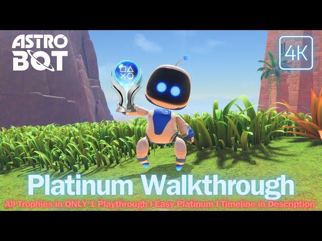 ASTRO BOT 100% Platinum Speedrun Walkthrough (All Trophies & Collectibles in 1 Playthrough)