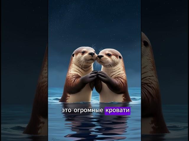 Выдры: самый романтичный сон в природе