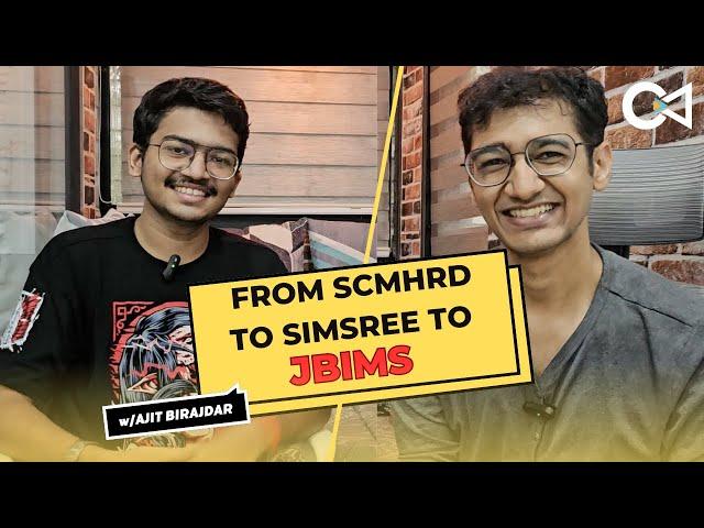 He went from SCMHRD to SIMSREE to JBIMS | Journey to JBIMS | Student Interview