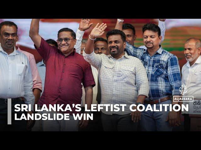 Landslide win for Sri Lanka’s leftist coalition in snap general elections