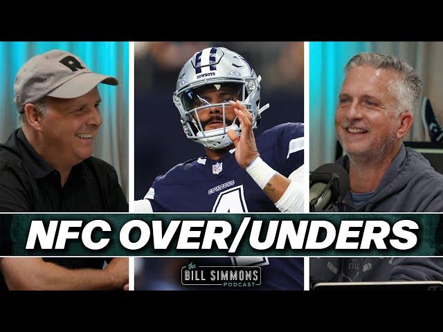 NFC Over/Unders with Cousin Sal | The Bill Simmons Podcast