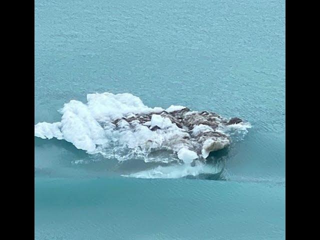 Geologic Gifts in Icebergs in Glacier National Park