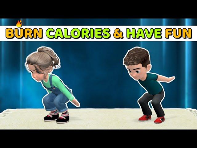 FAMILY EXERCISE AT HOME - BURN CALORIES & HAVE FUN