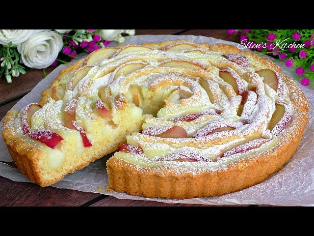 Cake with peaches and the most delicate cream! Melts in your mouth! Simple and delicious!