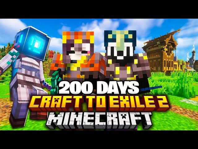 We Survived 200 Days In CRAFT TO EXILE 2 in Minecraft...