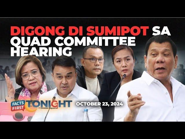 Rodrigo Duterte no-show in Quad Committee hearing