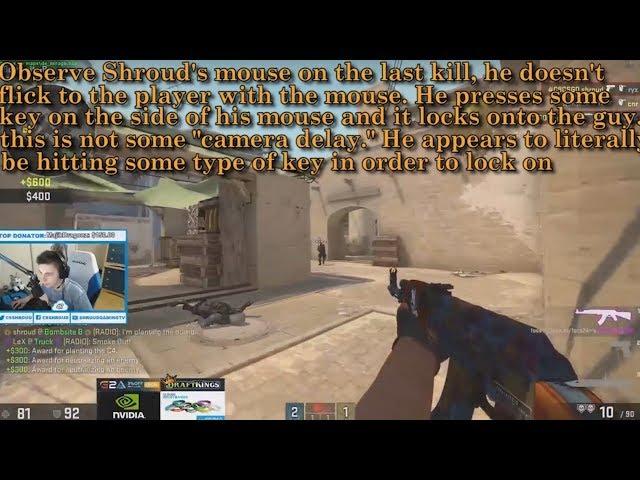 Shroud POSSIBLY Using Humanized Aimbot/Aim Assist/Private Cheat (CS:GO)