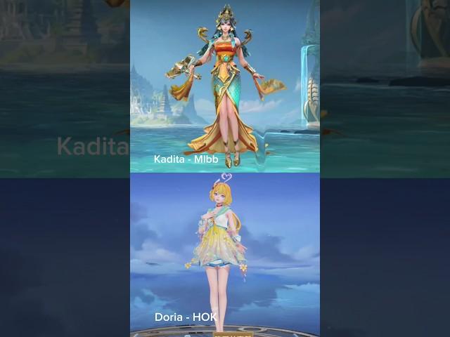 Doria vs Kadita : mlbb vs honorofkings #mobilelegends #hok #mlbb