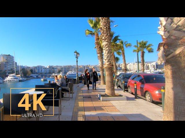 Piraeus, Greece | 4K Harbour Tour | Port City | Street Walk | Athens, Attica | Virtual Walking 2022