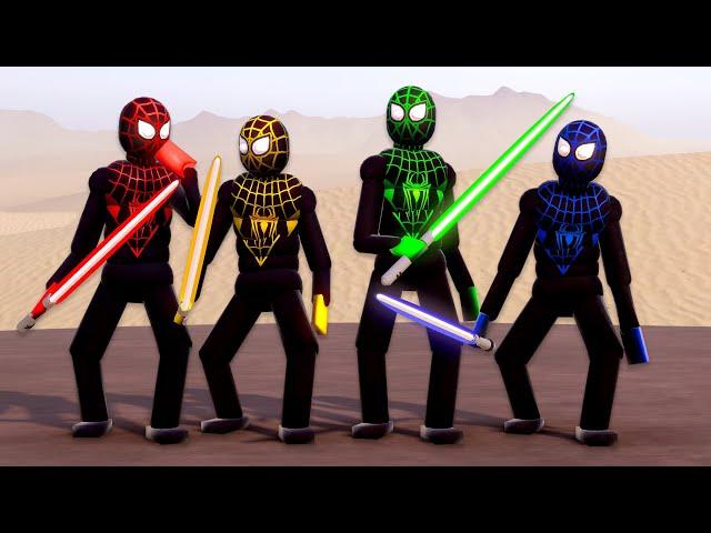 MILES MORALES Wields Lightsabers in EPIC Desert Showdown!