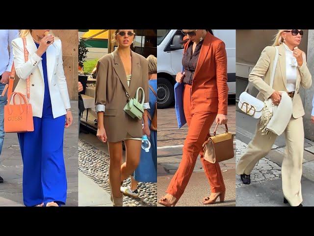 LATEST ITALIAN OUTFITS TRENDS FALL2024 | BEAUTY OF AUTUMN SHOPPING WALK | MILAN FASHION IN SEPTEMBER