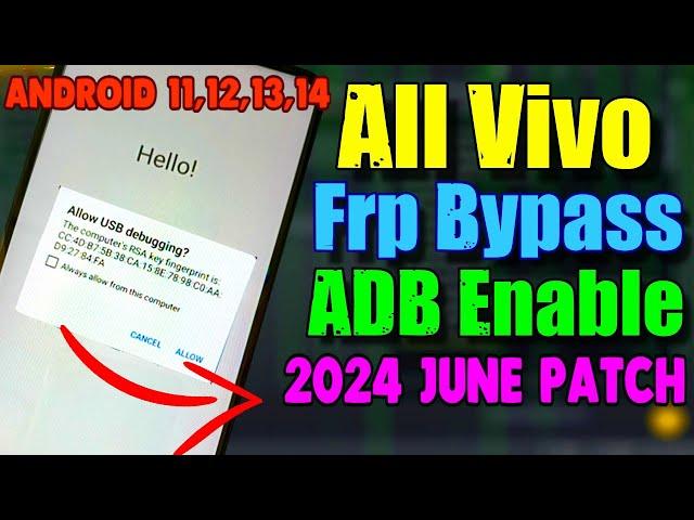  ADB Enable Vivo New Security 2024 | Vivo Frp Bypass 2024 | Vivo Frp Tool