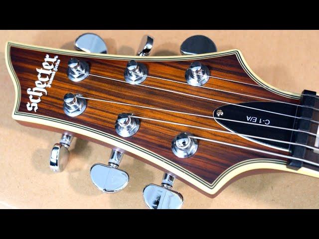 This Schecter is STACKED! | Schecter C-1 E/A Classic Zebrawood Review + Demo Schecter C-1 E/A