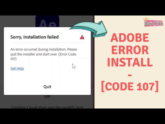 Fix Sorry Installation Failed (Error Code 107)