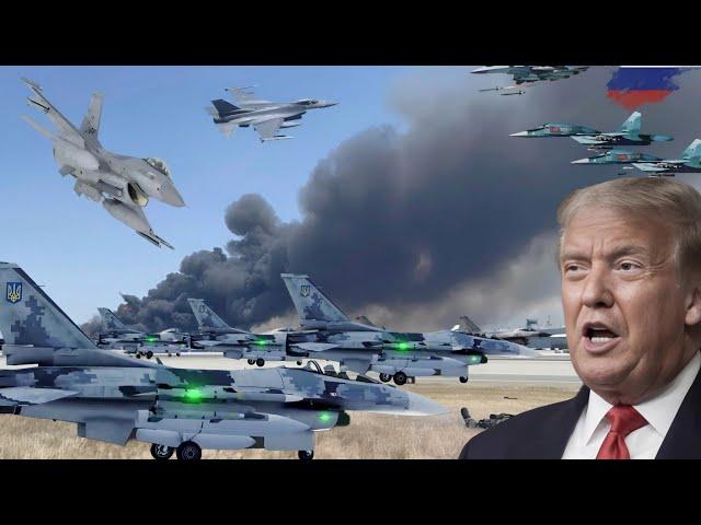 Russia Attacks an Air Base in the Kiev Area and Destroys a US F16 Squadron That Has Just Landed