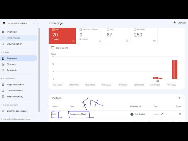 How to Fix Server Error (5xx) in Google Search Console