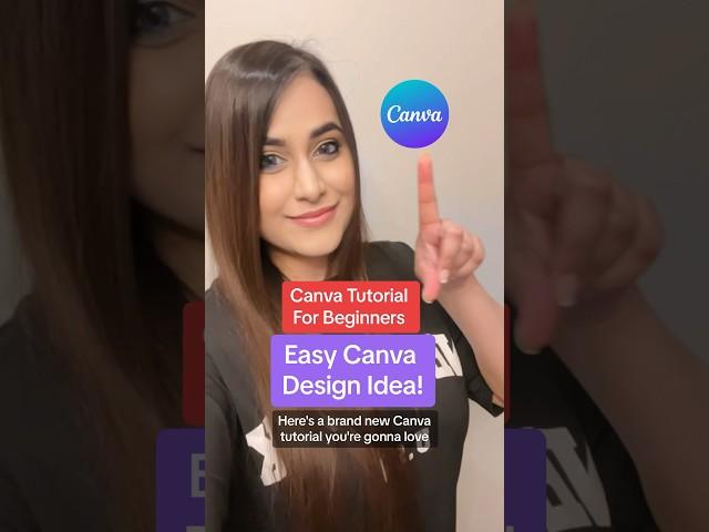 Canva Tutorial For Beginners - Easy Canva Design Idea!  #canvatips #canvatutorial