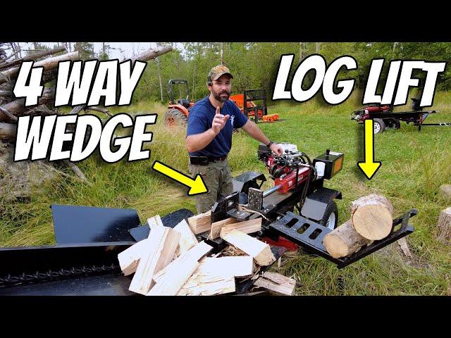 Entry Level Log Splitter With a Log Lift and 4 way Wedge