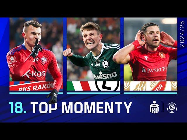 TOP MOMENTY 18. KOLEJKI | WSZYSTKIE GOLE! | PODSUMOWANIE JESIENI | EKSTRAKLASA 2024/25