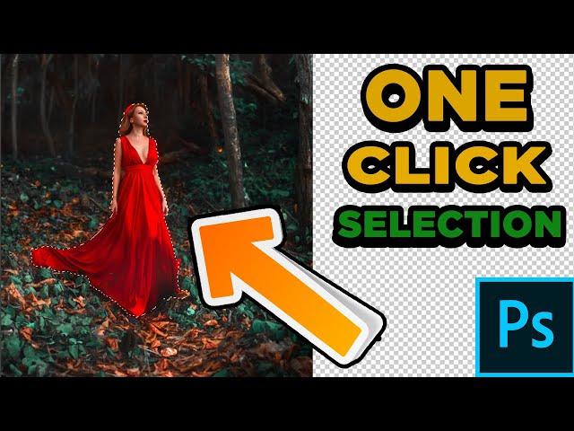 One Click Object Selection | Select Subject" in Photoshop - Easy ONE-CLICK Masking! | Photoshop