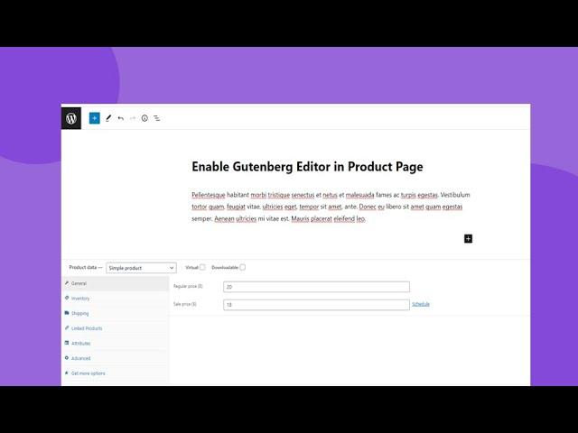 Enable Gutenberg Block Editor on WooCommerce Product Page