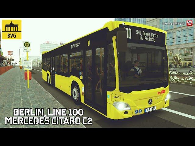  BERLIN line 100 | OMSI 2 | Mercedes Citaro C2