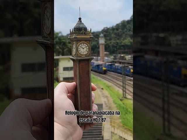 Relógio de #paranapiacaba na escala HO 1:87 #ferromodelismo #miniaturas #Hobby #modelismo