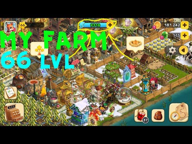 MY FARM 66 LVL - Klondike Adventures :) Моя ферма 1 тыс. энергии в день - советы начинающим игрокам