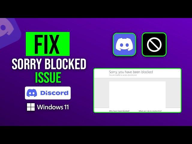 How to Fix "Sorry you've been blocked Discord" Error on PC | How to Get Unblocked From Discord