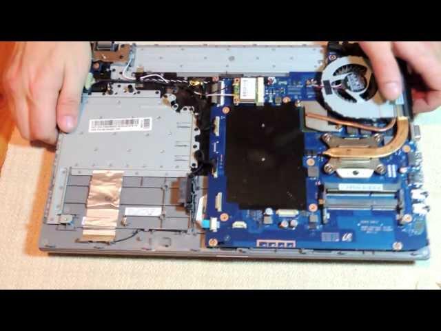 Как разобрать ноутбук samsung NP305V5A-S0KRU (disassemble Samsung NP305V5A-S0KRU)