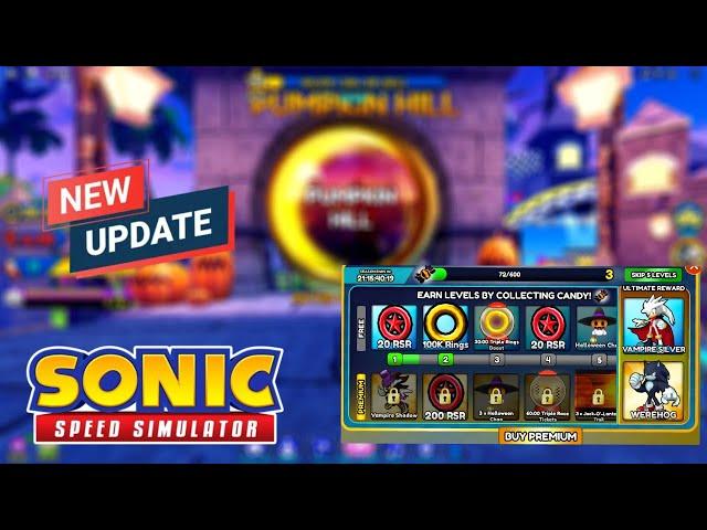 *NEW* Halloween Update (PUMPKIN HILL) - Sonic Speed Simulator