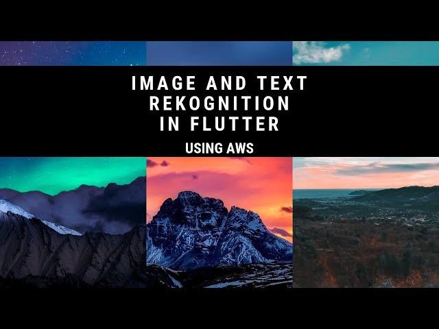 Image and Text Rekognition in Flutter using AWS | Text Rekognition Flutter and AWS @aseemwangoo​#aws