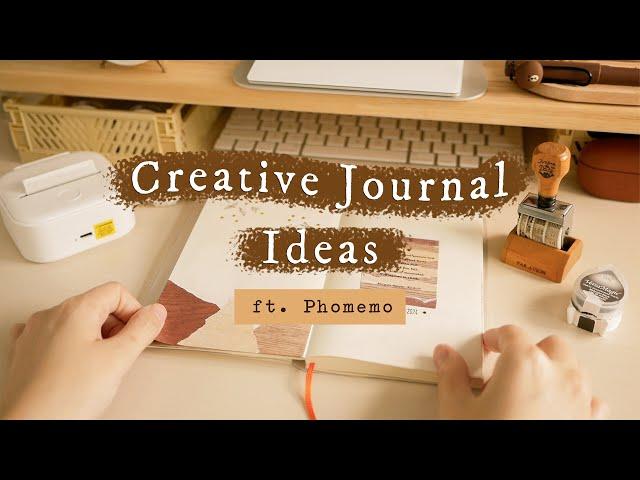 Creative Journaling Ideas (Without Drawing or Painting!) ft. Phomemo