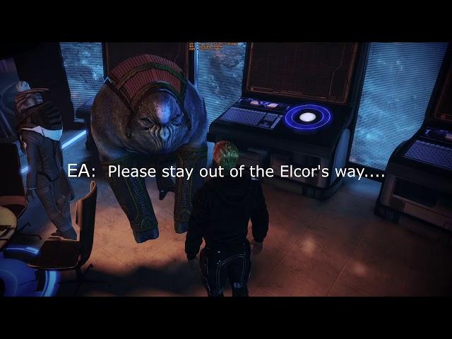 Elcor (Mass Effect) admits Microtransaction Addiction to Shepard.