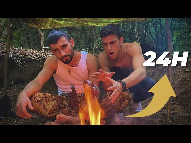 SOPRAVVIVERE 24H nella FORESTA w/TheBorderline survival challenge