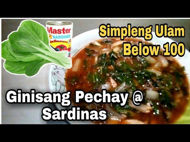 HOW TO COOK [ GINISANG PECHAY WITH SARDINES ]Ate Quenn's Kitchen