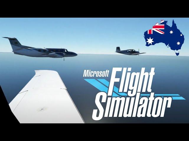 Australian Bush Trip - SR22 Formation Flying in VR with SizzlingPopcorn - Microsoft Flight Simulator